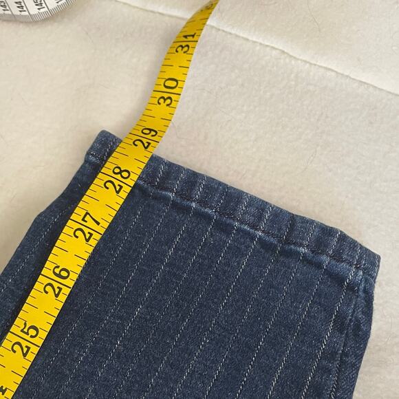 Volcom High Rise Dark Blue Striped Jeans - Picture 8 of 9